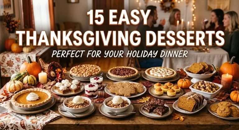 15 Easy Thanksgiving Desserts Perfect for Your Holiday Dinner